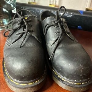 Dr. Martens 1461 S.R STEEL TOE SHOES SZ 11 Men's UNISEX Women's SZ 12 BLACK